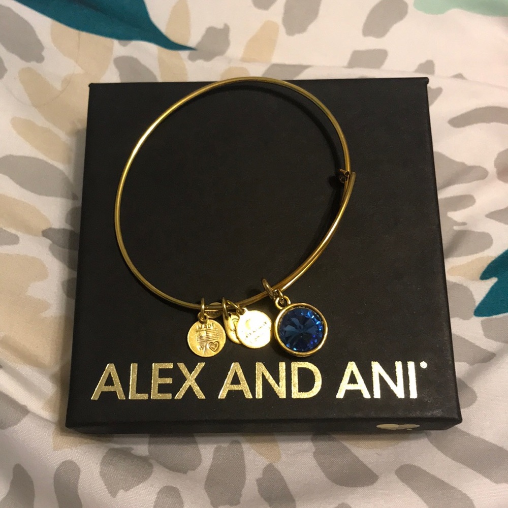 Sapphire Alex and ani bracelet